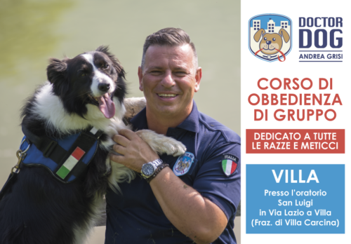 addestramento cani Villa Carcina (Brescia) 4 marzo - 6 maggio