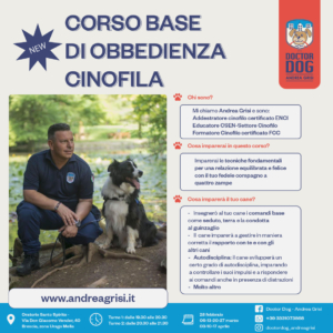 Corso base di obbedienza cinofila - ANDREA GRISI